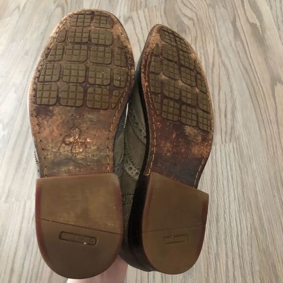 Cole Haan Charcoal Gray Oxfords - Picture 4 of 6